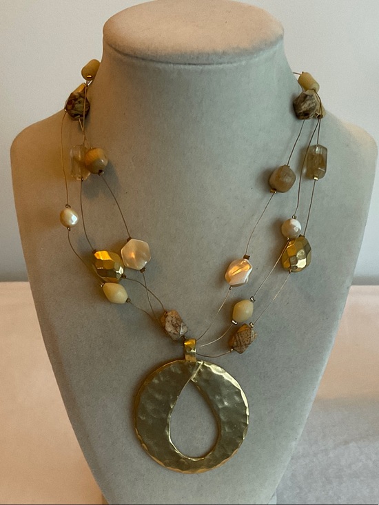 Chico's Jewelry - Chico’s Elegant Gold-Tone Multi-Strand Necklace